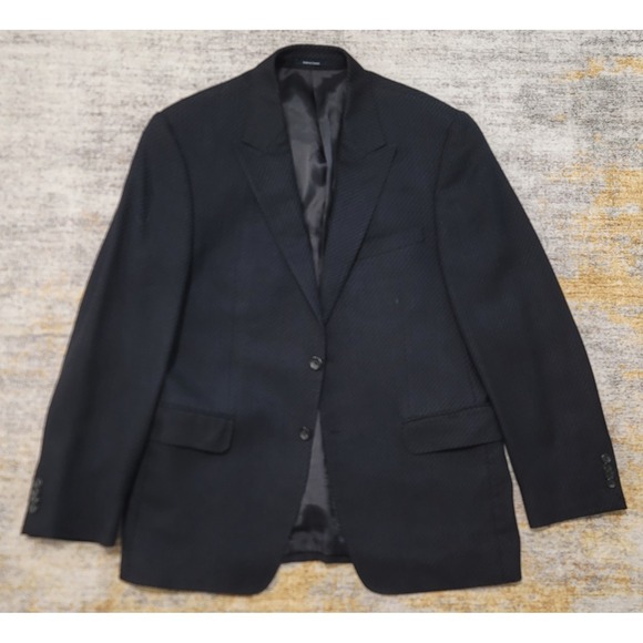 Versace Men's Black‎ Wool Blend Sport Coat Jacket Blazer Size 50 (40) Reg